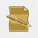 Contract document with pen