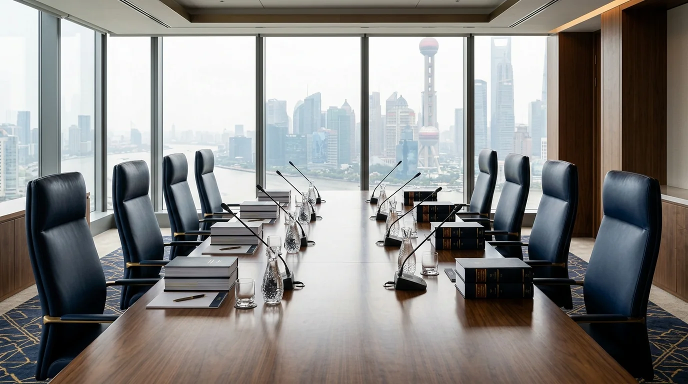 International arbitration hearing room
